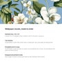 White Blossom Blue Sky Vinyl Floral Self Adhesive Wallpaper (3 ft X 3 ft)