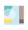 Dune Circle Geometry Vinyl Geometric Self Adhesive Wallpaper (3 ft X 3 ft)