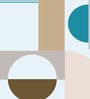 Soft Pastel Blocks Vinyl Geometric Self Adhesive Wallpaper (3 ft X 3 ft)