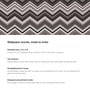 Zigzag Chevron Pattern Vinyl Geometric Self Adhesive Wallpaper (3 ft X 3 ft)