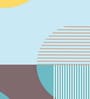 Sunburst Stripe Geometry Vinyl Geometric Self Adhesive Wallpaper (3 ft X 3 ft)