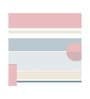 Blush Stripe Geometry Vinyl Geometric Self Adhesive Wallpaper (3 ft X 3 ft)