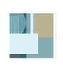 Sunny Block Geometry Vinyl Geometric Self Adhesive Wallpaper (3 ft X 3 ft)