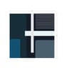 Teal Circle Stripes Vinyl Geometric Self Adhesive Wallpaper (3 ft X 3 ft)