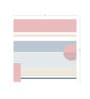 Blush Stripe Geometry Vinyl Geometric Self Adhesive Wallpaper (3 ft X 3 ft)