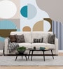 Coastal Geometric Blend Vinyl Geometric Self Adhesive Wallpaper (3 ft X 3 ft)