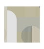 Retro Geometric Blocks Vinyl Geometric Self Adhesive Wallpaper (3 ft X 3 ft)