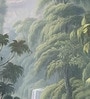 Tropical Palm Retreat Vinyl Landscape Self Adhesive Wallpaper (3 ft X 3 ft)