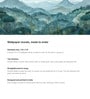 Misty Blue Mountains Vinyl Landscape Self Adhesive Wallpaper (3 ft X 3 ft)