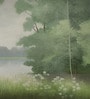 Sage Green Texture Vinyl Landscape Self Adhesive Wallpaper (3 ft X 3 ft)