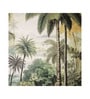 Moody Palm Silhouette Vinyl Landscape Self Adhesive Wallpaper (3 ft X 3 ft)