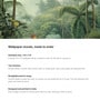 Dense Jungle Greenery Vinyl Landscape Self Adhesive Wallpaper (3 ft X 3 ft)