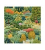 Blossoming Garden Path Vinyl Landscape Self Adhesive Wallpaper (3 ft X 3 ft)