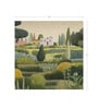 Countryside Village View Vinyl Landscape Self Adhesive Wallpaper (3 ft X 3 ft)