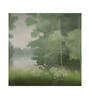 Sage Green Texture Vinyl Landscape Self Adhesive Wallpaper (3 ft X 3 ft)