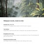 Tropical Palm Retreat Vinyl Landscape Self Adhesive Wallpaper (3 ft X 3 ft)