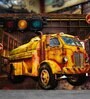 Multicolor Wood & Metal  Gas Truck