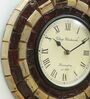 Multicolor Wood Analog Wall Clock