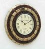 Multicolor Wood Analog Wall Clock