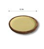 Zigzag 12.5 Inch Multicolour MDF Dinner Plate