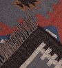 Multicolor Wool & Jute 3 ft X 5 ft Hand Woven Dhurrie