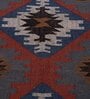 Multicolor Wool & Jute 3 ft X 5 ft Hand Woven Dhurrie