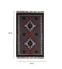 Multicolor Wool & Jute 3 ft X 5 ft Hand Woven Dhurrie