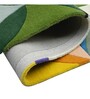 Multicolor Geometric Wool 4 ft x 6 ft Hand Tufted Carpet