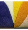 Multicolor Geometric Wool 4 ft x 6 ft Hand Tufted Carpet