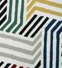 Multicolor Geometric Wool 4 ft x 6 ft Hand Tufted Carpet