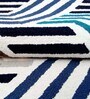 Multicolor Geometric Wool 4 ft x 6 ft Hand Tufted Carpet