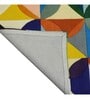 Multicolor Geometric Wool 4 ft x 6 ft Hand Tufted Carpet