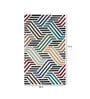Multicolor Geometric Wool 4 ft x 6 ft Hand Tufted Carpet