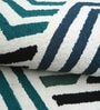 Multicolor Geometric Wool 4 ft x 6 ft Hand Tufted Carpet
