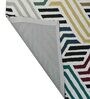 Multicolor Geometric Wool 4 ft x 6 ft Hand Tufted Carpet