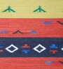 Multicolor Wool Rectangle 4.3 x 6.3 Feet Dhurrie