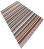 Multicolor Wool Abstract    Dhurries (1 Pc)
