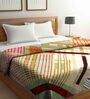 Multicolor Wool Abstract 1000 GSM Heavy Winter Double Bed Blanket