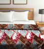 Multicolor Abstract Wool 1000 GSM Double Bed Blanket
