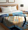 Multicolor Wool Abstract 1000 GSM Heavy Winter Double Bed Blanket