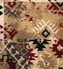 Multicolor Abstract Wool 4 ft x 6 ft Hand Tufted Carpet
