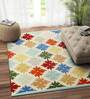 Multicolor Wool Abstract 72 x 48 Inches Hand Woven Dhurrie