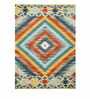 Multicolor Wool Abstract 72 x 48 Inches Hand Woven Dhurrie