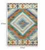 Multicolor Wool Abstract 72 x 48 Inches Hand Woven Dhurrie