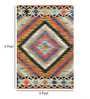 Multicolor Wool Abstract 72 x 48 Inches Hand Woven Dhurrie