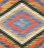 Multicolor Wool Abstract 72 x 48 Inches Hand Woven Dhurrie