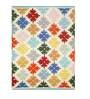 Multicolor Wool Abstract 72 x 48 Inches Hand Woven Dhurrie