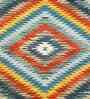 Multicolor Wool Abstract 72 x 48 Inches Hand Woven Dhurrie