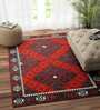 Multicolor Wool Abstract 72 x 48 Inches Hand Woven Dhurrie