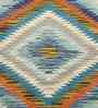 Multicolor Wool Abstract 72 x 48 Inches Hand Woven Dhurrie